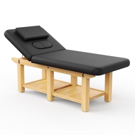 Wood Wide Stationary Massage Table for Treatment Table Physical Therapy Table Spa Facial Bed, PU Lea