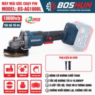 Máy Mài Pin BOSHUN BS-AG100BL Công Tắc Bóp Bụng Không Chổi Than Motor Ruột Đồng 3 Tốc độ