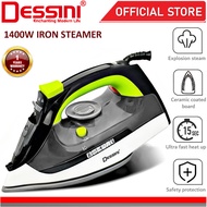 DESSINI ITALY 1400W Electric Ceramic Soleplate Garment Steam Iron Sprayer Steamer Clothes Brush / Se