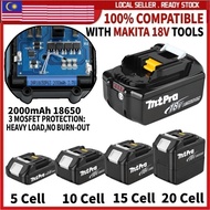 MtPro Battery Replacement 18V BL1830 BL1840 BL1850 Lithium-Ion Rechargeable Charger Universal MAKITA