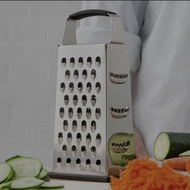 KITCHEN & DINING / KITCHEN UTENSILS & GADGETS/ STAINLESS STEEL GRATER 4 SIDE WITH SLICON HANDLE