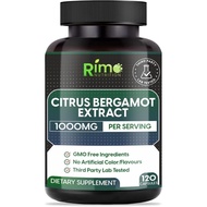 Lab Tested Citrus Bergamot 1000mg Per Serving - Citrus Bergamot Supplement - Pure, Vegan Bergamot No
