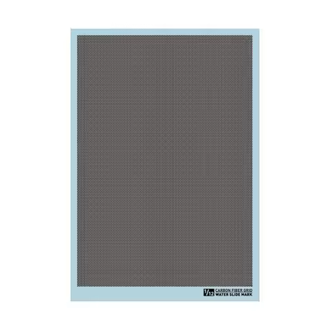 Universal 1/12 1/24 A6 Carbon Fibre Pattern Decal (Net Shape) Model Kit Water Slide Decal For Model 