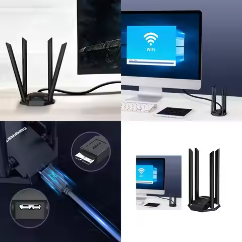 896F Card 1300M Wireless WiFi Adapter Dual-band 4x6dBi Antennas CF-WU785AC