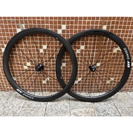 50MM road disc / V brake disc brake carbon fiber  wheelset Six holes/center lock