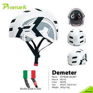 Promark Helmet Extreme PRO for Extreme Sports Head Protection, Buhel Buckle Strap Made in Italy, EPS body, ABS Shell, Scooter Skateboard, Roller Blade, Inline Skate หมวกกันกระแทกแบบสปอร์ต  TEEN-ADULT-CHILD : Size ปรับได้ 0431ABCD 0426A