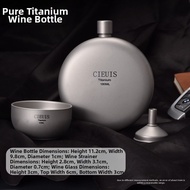 Portable Titanium Whiskey Flask
