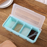 ️List New ️4-COMPANIMENT SPICE BOX 4 IN 1 SPICE BOX/ KITCHEN SPICE BOX/ KITCHEN SPICE RACK SPICE CON