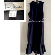 HITAM Love Bonito Little Black Dress Beautiful Elegant Black Skirt