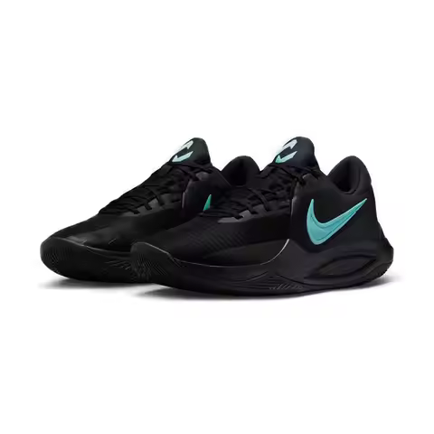 Nike Precision 6 Comfortable and Versatile Low-Top Basketball Shoes for Men in Black IO7605-040