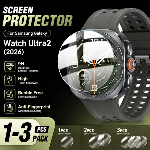 1-3 PCS Screen Protector Glass for Samsung Galaxy Watch Ultra 2 2026 Protective Film 9H HD Tempered 