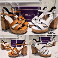 Ks 3167 Hils 9cm Thick heel matte material 9cm chungky heel/