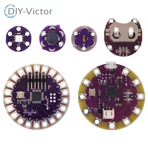 ATmega32U4 ATMEGA328P LilyPad 328 For Arduino DIY Kit Micro USB ATtiny85 LilyTiny Main Board Buzzer 