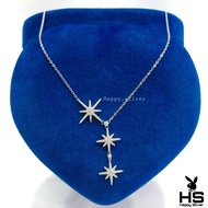 Kalung Koye Adjustable Perak Asli Silver 925 Lapis Emas Putih Model Koye Star Necklace Bintang Perma