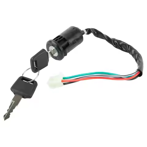 Ignition Key Switch Universal Motorcycle 2 Key 4 Wire Start Ignition Switch Electric Door Lock Key F