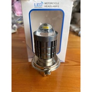 H4 car and motorbike headlights with 2 white and yellow lights