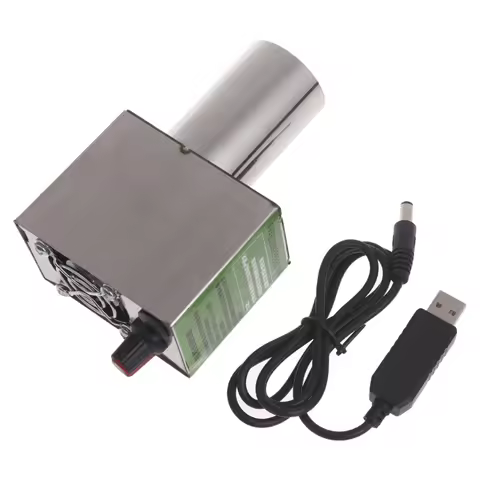 5V 2A Blower Fan High-Performance Efficiency 12x3.8cm Quiet Cooling Blower Starter Fan for Charcoal 