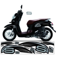 STRIPING VARIASI MOTOR JENIS SCOOPY FI NEW VARIASI STIKER LIS SIMPLE STRIPING SCOOPY