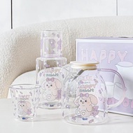 [Happy Rabbit Motif]Glass Teapot Water Jug |Cute Teapot |Super Cute |Home Cafe