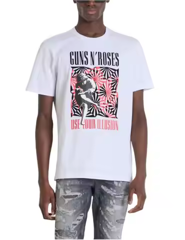Camiseta Guns N´Roses Antony Morato Pattern Summer Breathable Street Trend Y2k Harajuku Style Unisex