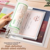 KEEPIN Zip File Bag, A4/A5/B5 Waterproof Document Storage Bag, Archive Booklet Portable Dustproof 7-