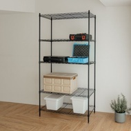 【ikloo】耐重五層鐵力士架/置物架-2色可選