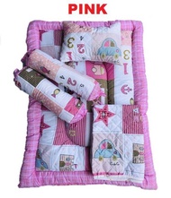 Set Bantal Tilam kekabu bayi bantal peluk Baby Sleeping Toto Bed  5 in 1 Set tilam baby bed toto pat
