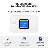 Portable 4G Mifi Router 150Mbps 4G LTE WiFi Repeater Wireless Portable Pocket Wifi Mobile Hotspot Built-In 3000Mah SIM