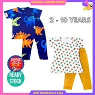 (2-10Y) Baju Tidur Budak / Kanak Set Kids Pajamas Borong Murah Viral Pijamas Perempuan Lelaki boy girl 2 4 6 7 8 9 Tahun
