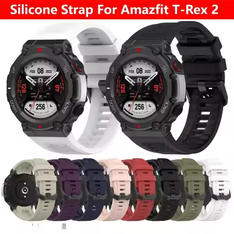 Silicone Strap for Amazfit T Rex 2 Smart Watch Sports Band Replacement for Huami Trex 2 Bracelet Bel
