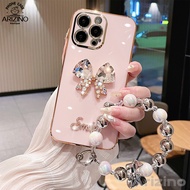 เคส Realme Note 50 C67 C55 C53 C51 C35 C21Y C25Y C15 C12 C25S Narzo 50A Prime ชุบหรูหรา6D สร้อยข้อมื