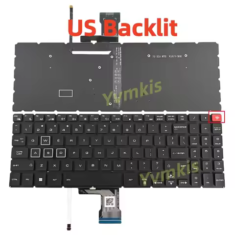 911zero Keyboard for CLEVO Thunderobot Zero G3 Max RTX4070, Thunderobot Zero G3 Pro 7 RTX4060 US/RU 