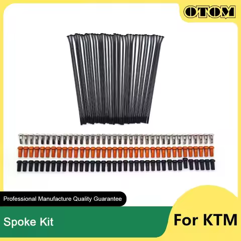 OTOM Motorcycle 21" Front 18" 19" Rear Spokes Black Electrophoresis Treatment Wheel Rim For KTM SXF1