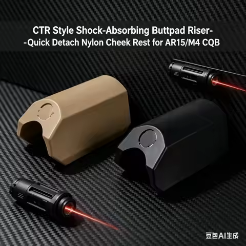 CTR Type Stock Pad Riser Buffer Resistant Nylon Fast Release Cheek Pad for AR15 M4 CQB Combat Airsof