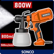 800W 800ml Electric Paint Sprayer Gun Airless Paint Spray Machine Spray Painting Tool with Adjustment Knob Sprayer Machine for Homemade Sterilizer Sanitizer Disinfectant Deodorizing  DIY Home Disinfectant Sprayer Paint SPray Gun