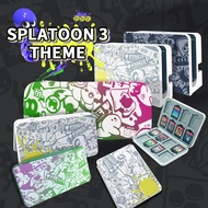 (Splatoon 3)Switch Accessories Bbundle Compatible with Nintendo Switch Oled, Kit with Carrying Case, Game Card Slots, Dock Case