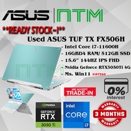 #AT260 Used ASUS TUF FX506H Intel Core i7-11800H 16GBD4 512GB SSD Nvidia RTX3050Ti RTX 3050 Ti Gamin