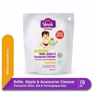 Sleek Baby Bottle, Nipple &amp; Accessories 70ml Refill Cleanser
