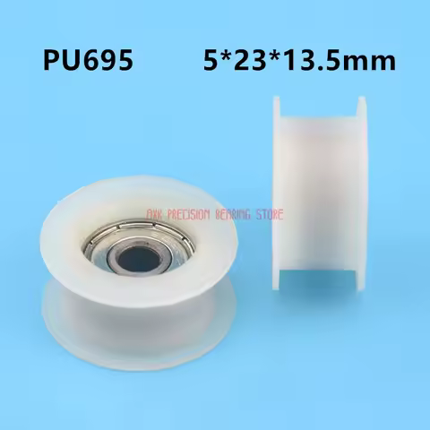 Sale Time-limited 10pcs 695 5*23*13.5mm 3d Printer H Groove Belt Pulley Hex Rubber Bag Embedded Bear