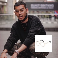 🇲🇾 MK K Clique Double Bridge ANTI BLUE LIGHT Clear Sunglases Spek Mata Viral Fashion Europe Unisex S