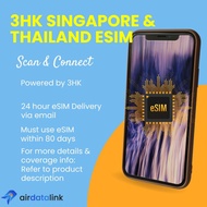 eSIM Singapore & Thailand | by 3HK  [ Data only eSIM ] [ Singapura Thailand eSIM ]