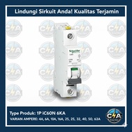 VARIANT MCB SCHNEIDER ELECTRIC ACTI9 iC60N 1P 1A/2A/4A/6A/10A/16A/20A/25A/32A/40A/50A/63A 6kA/10kA -