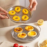 Oil Grid Frying Rack + Tray In One Set Drainage Equipment Easy To Clean 20-26 Cm.