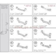 Hope Silver Black a to a b to a x2 e4 v4 Disc Brake Oil Disc Conversion Seat 160 180 183 203
