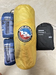 Big Agnes Passage 3 帳篷、Klymit Static V 睡墊