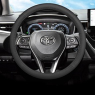 JIBEIDUN | ปลอกพวงมาลัยหนังสำหรับ Toyota Venza Corolla Cross RAV4 Harrier Levin Asian Dragon Camry