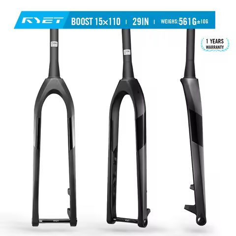 2025 RYET MTB Fork 29er Thru Axle 15x110mm Ultralight Carbon Mountain Bicycle Forks 120mm Travel Mou