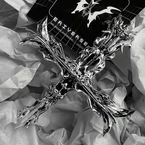 For AirPods Max Case Eri Verse 3D Printing Resin Cross Gothic Style Handmade Headphone Accessories f