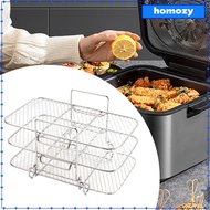 Homozy Multi Layer Air Fryer Rack Air Fryer Accessories Stackable 3 Tier Air Fryer Rack for Baking and Cooking Air Fryer Oven