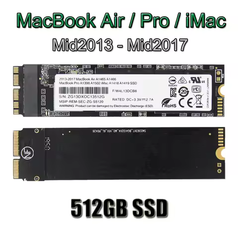 Drop Shipping 512GB SSD For Apple MacBook Pro A1398 A1502 iMac A1418 A1419 MacBook Air A1466 A1465 L